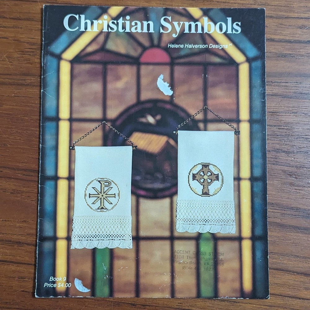 Christian Symbols Helene Halverson Designs Cross Stitch Pattern Book